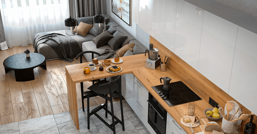 Дизайн гостиной-кухни: современные тенденции и советы по созданию гармоничного пространства