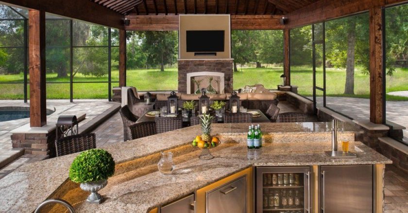 Дизайн летней кухни: планировка, стиль, материалы и освещение