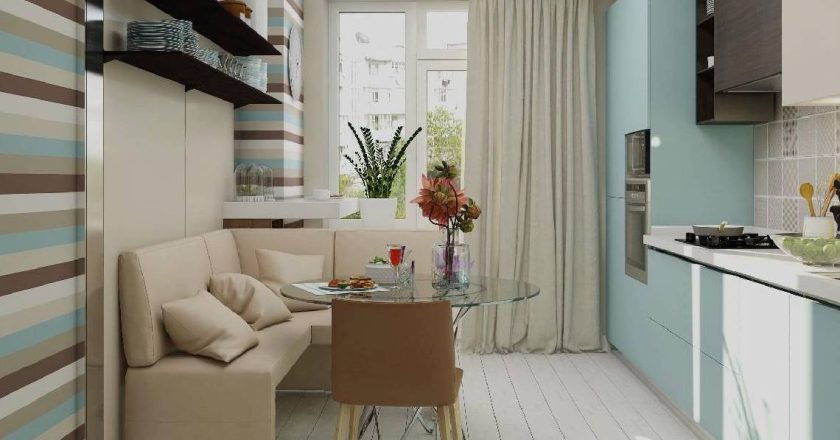 Угловой диван на кухне: уют и функциональность